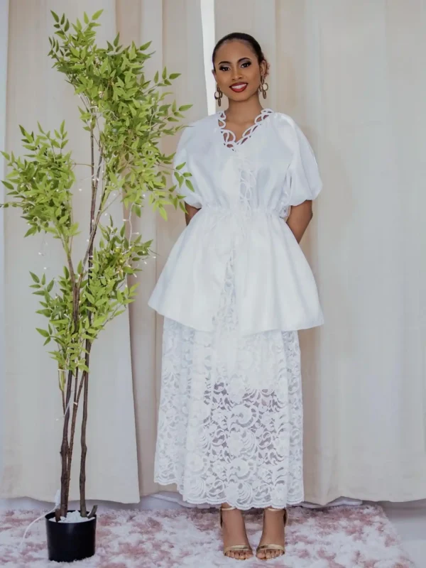 Corded Kimono and Skirt