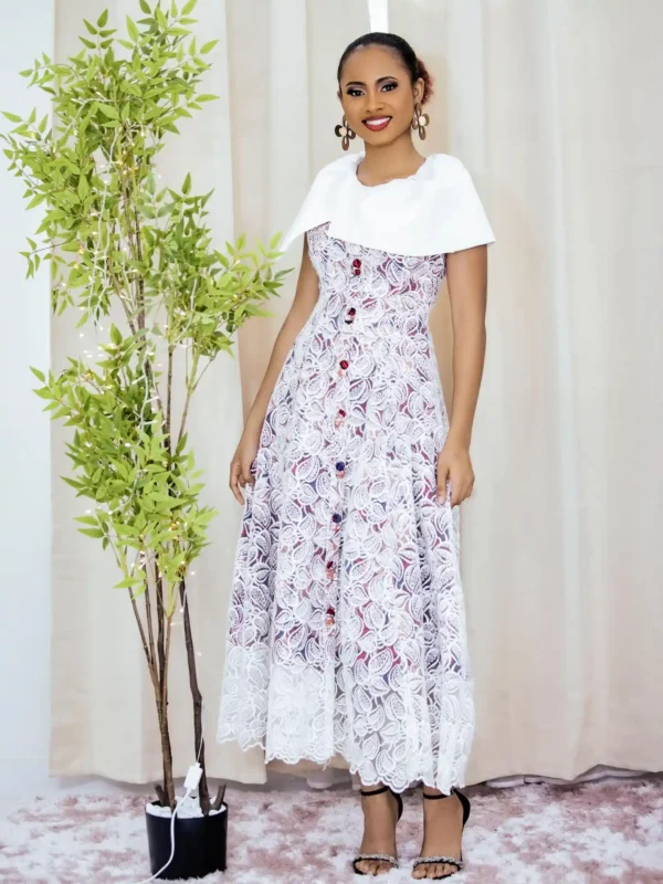 Lace Cape Dress